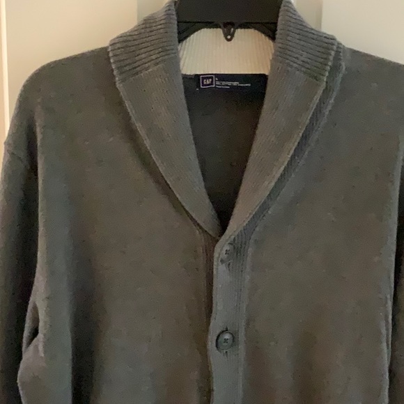 Price Firm! NWOT. Gap Cotton Cashmere roll collar sweater. Size large. Gray - Picture 1 of 3